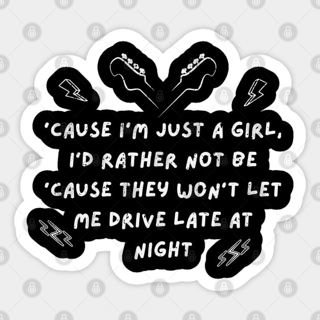 cause im just a girl Sticker by jerrysanji